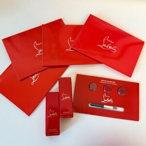 Christian Louboutin Gift Notes Card+ Lip Color + Scent Bundle